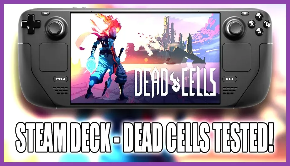 Dead Cells on Steam Deck showing the Prison biome with reduced effects