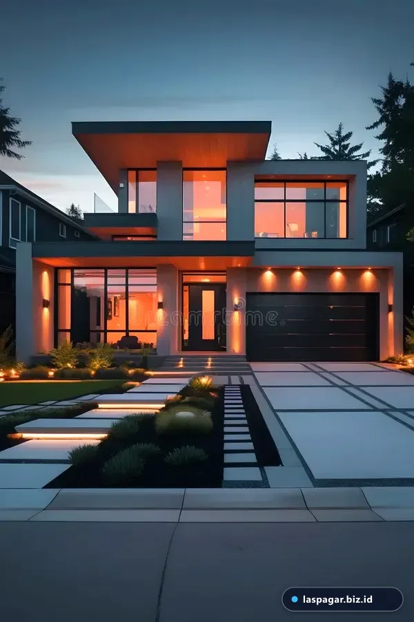 tren desain pagar rumah minimalis modern 2025 gaya kontemporer