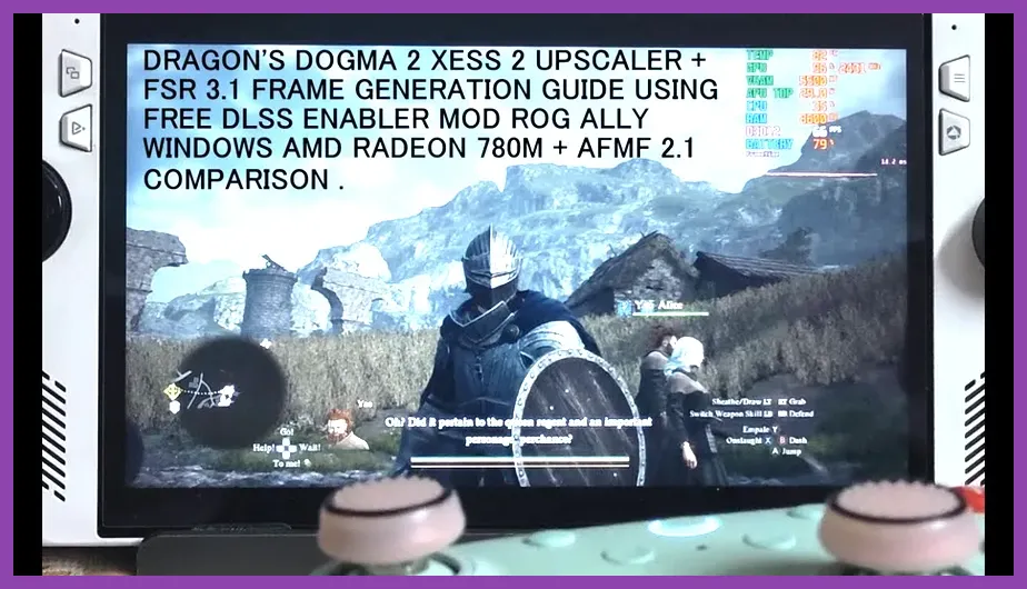 Dragon's Dogma 2 high visual quality DLSS upscaling demonstration
