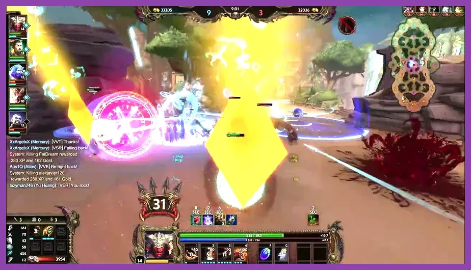 Smite guardian shielding allies in teamfight