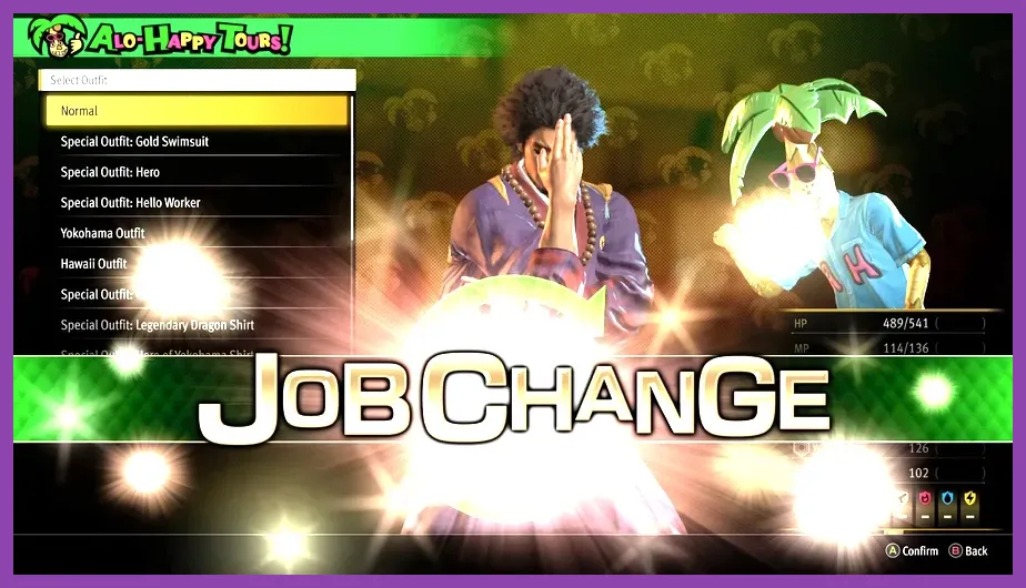Alo-Happy tours job change system in Infinite Wealth