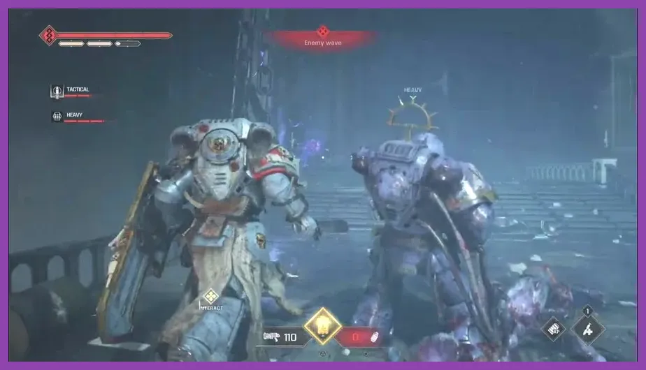 Space Marine squad fighting Tyranid Warriors on Ruthless difficulty to farm Armory Data