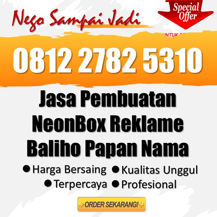☎️ WA 0812 2782 5310 - Spesialis Papan Reklame Desa Terpercaya Laweyan Surakarta