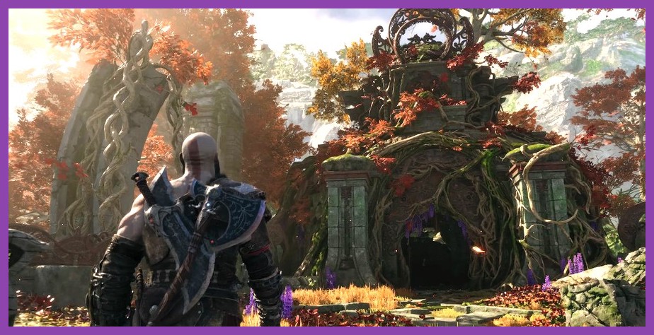 Vanaheim Crater region in God of War Ragnarok