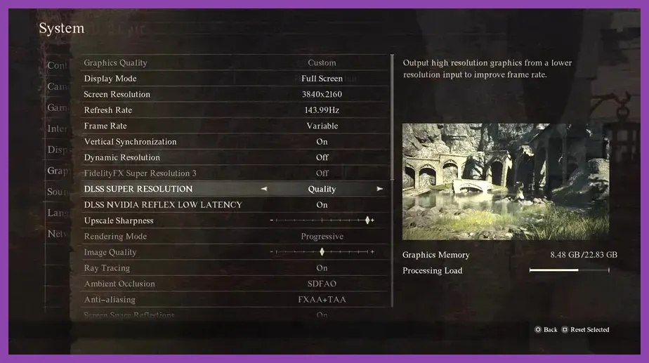 DLSS Performance mode in Dragon's Dogma 2