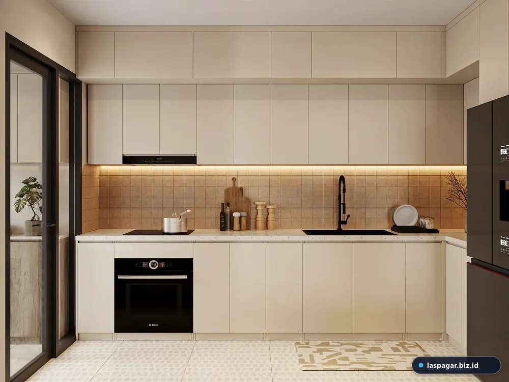 Kitchen set aluminium dapur kecil type 36 model minimalis modern