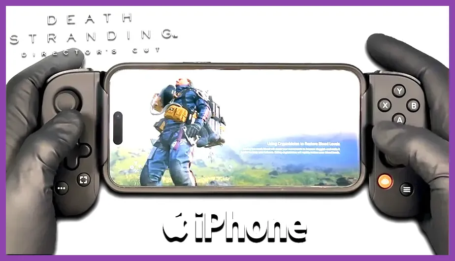 Death Stranding Director's Cut running on iPhone
