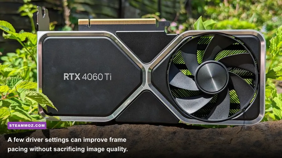 NVIDIA Control Panel settings used to optimize gaming performance on an MSI Trident X
