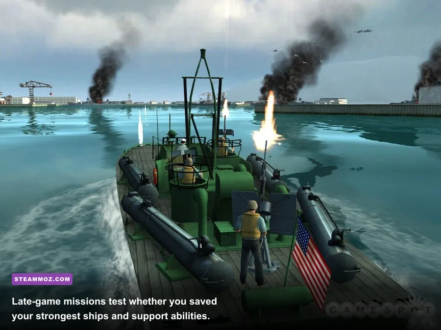 Battlestations Midway Leyte Gulf campaign fleet battle with battleships