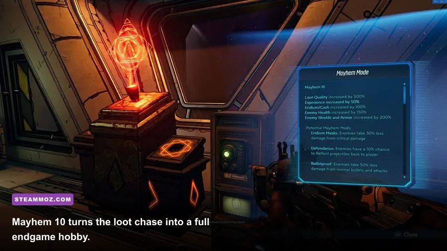 Borderlands 3 Mayhem 10 endgame boss fight with legendary weapons