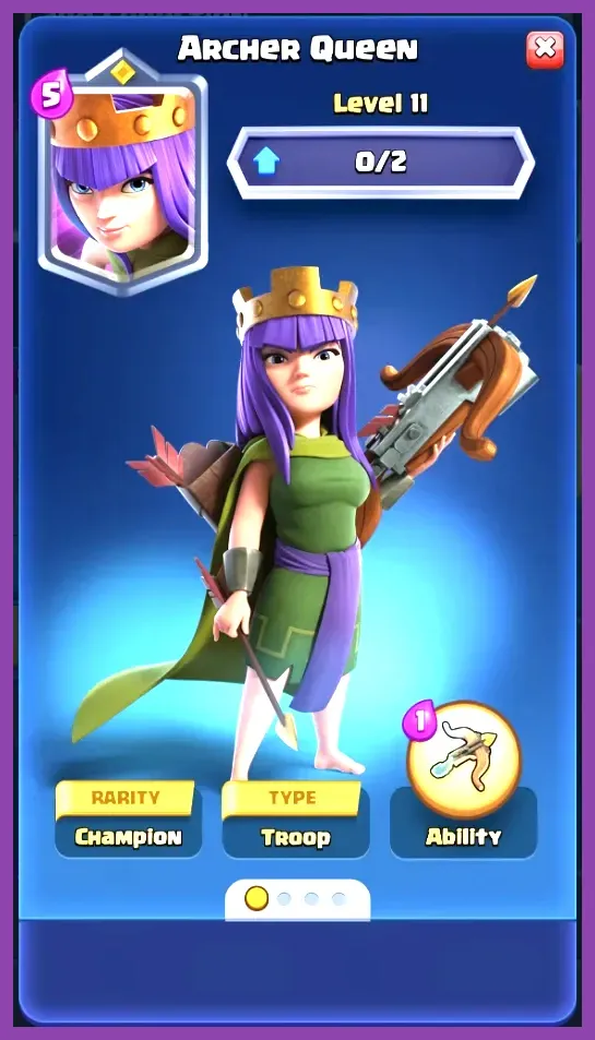 Clash of Clans Archer Queen giant arrow ability