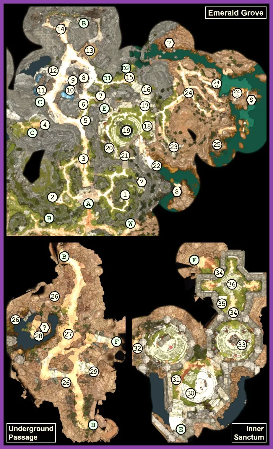 Emerald Grove location in Baldur's Gate 3 Act 1