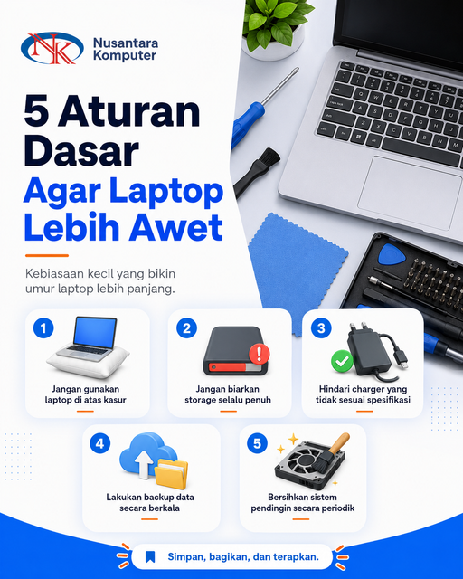 7 Rekomendasi Servis Laptop di Kota Semarang, Nusantara Komputer Pilihan Utama