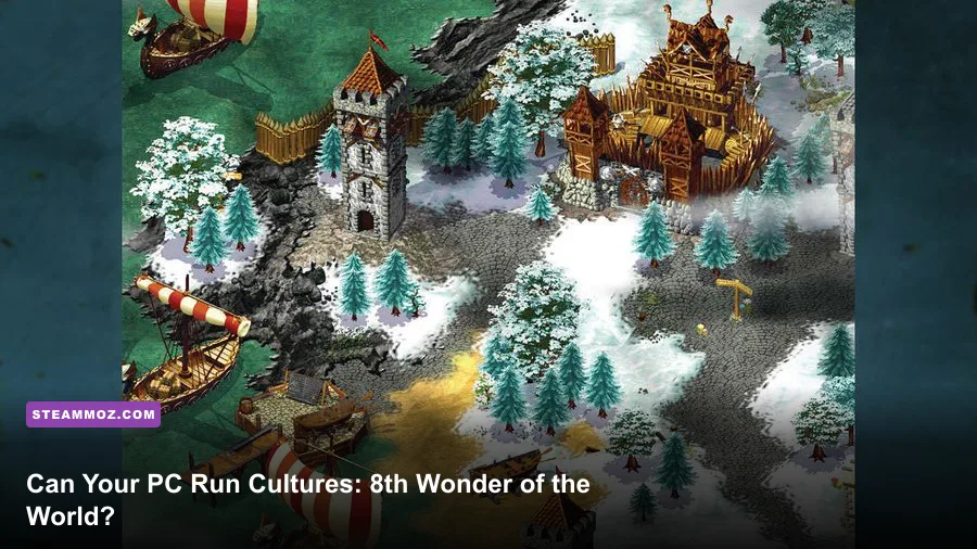 Cultures 8th Wonder of the World Viking settlement gameplay screenshot