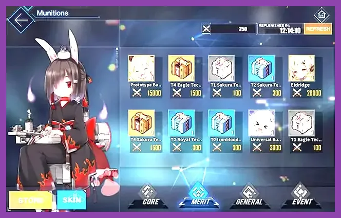 Azur Lane resource repair and download settings menu