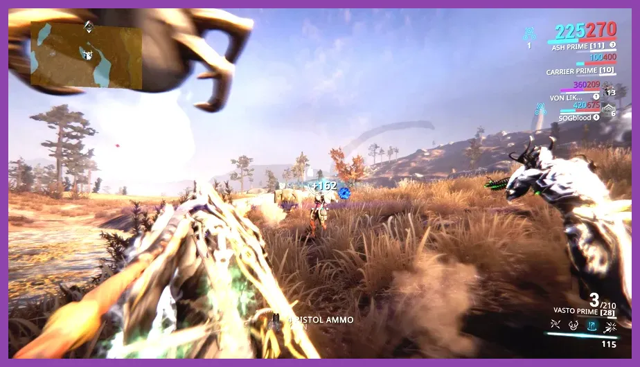 Warframe player exploring the Plains of Eidolon near Cetus
