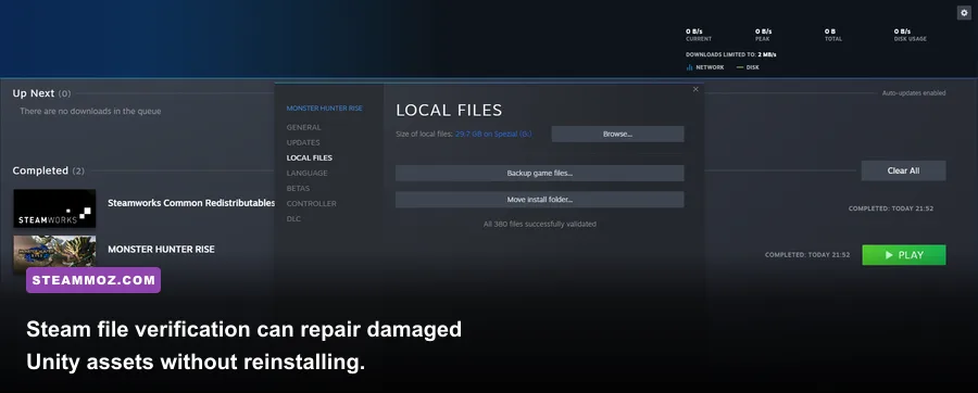 Steam library page for verifying Ash of Gods Redemption game files