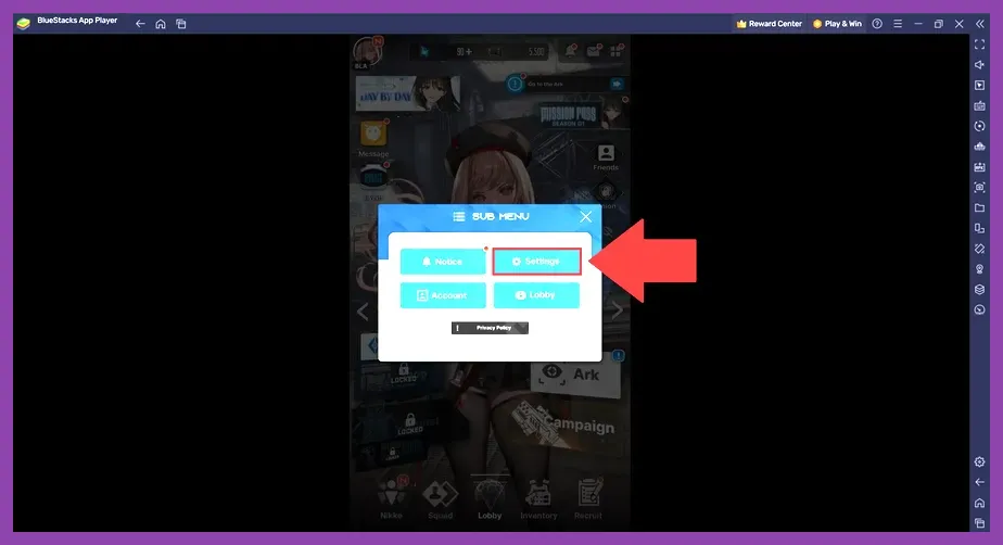 Nikke PC graphics settings optimization screen