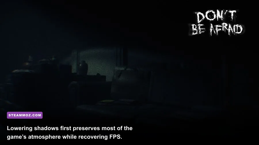 Don't Be Afraid running with optimized performance settings on a gaming PC