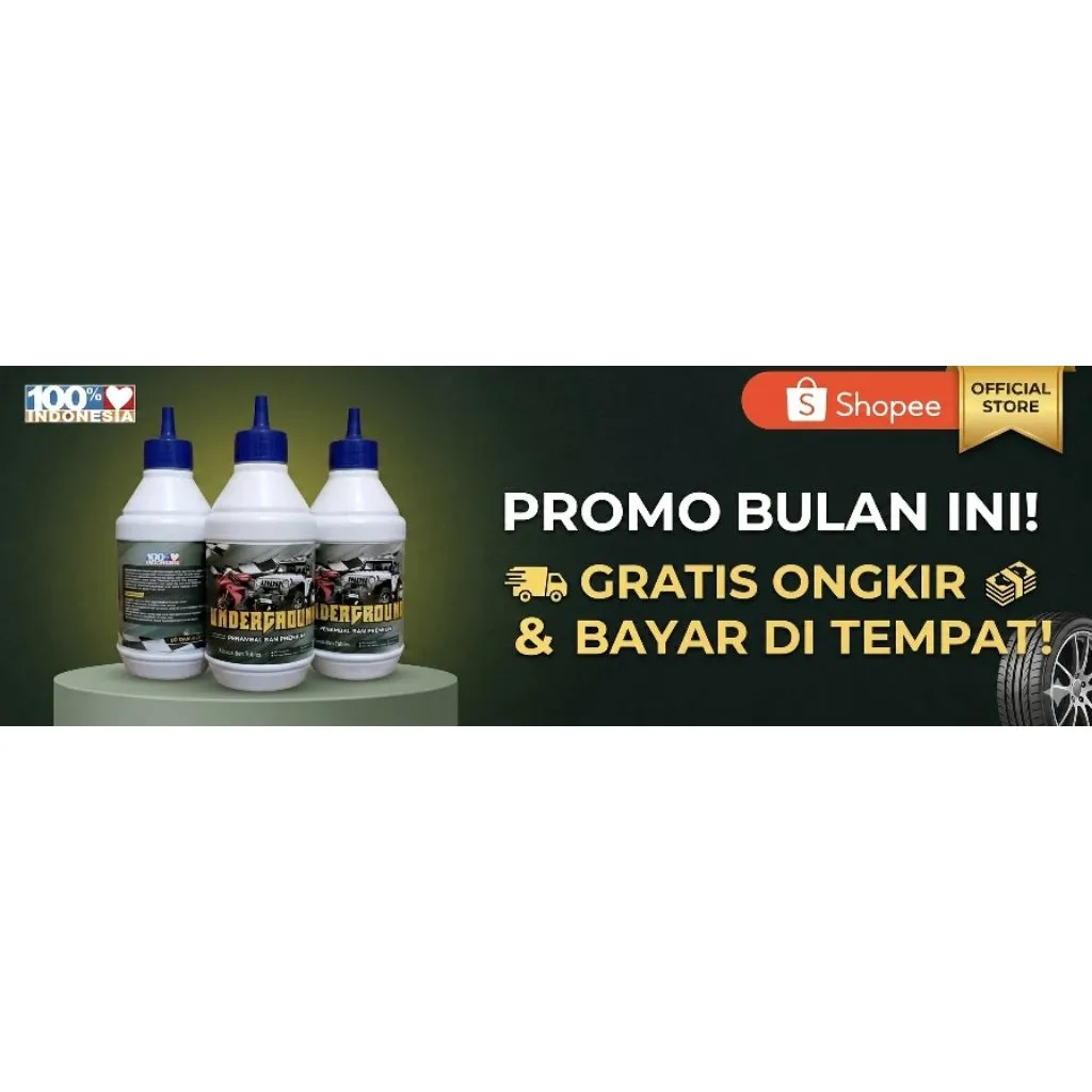 Cairan Tubeless Anti Bocor UNDERGROUND 350ml Pabrikan - Gambar 3