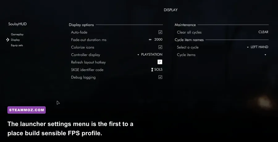 Skyrim Special Edition PC graphics settings menu