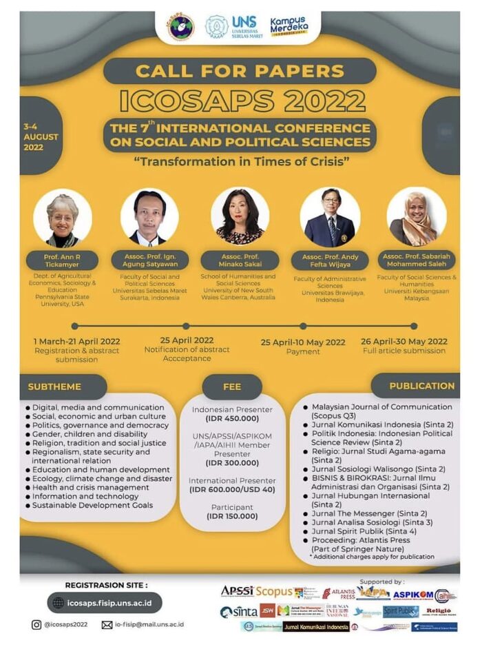 7th ICOSAPS 2022 Poster