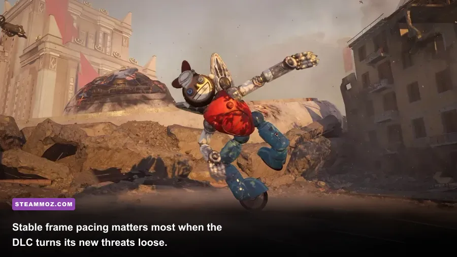 Atomic Heart Enchantment Under the Sea boss combat with weapons and polymer abilities