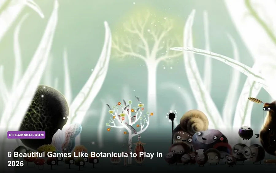 Whimsical forest creatures from Botanicula Collector's Edition
