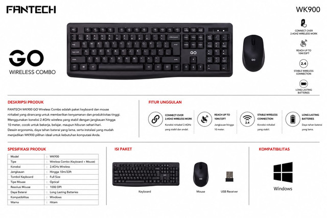 FANTECH GO WK900