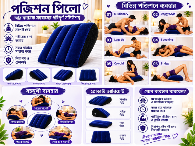 পজিশন পিলোর দৈনন্দিন আরামদায়ক ব্যবহার