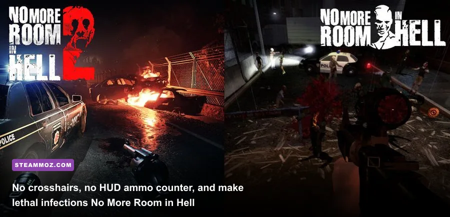 No More Room in Hell squad checking weapon chamber in dark urban corridor