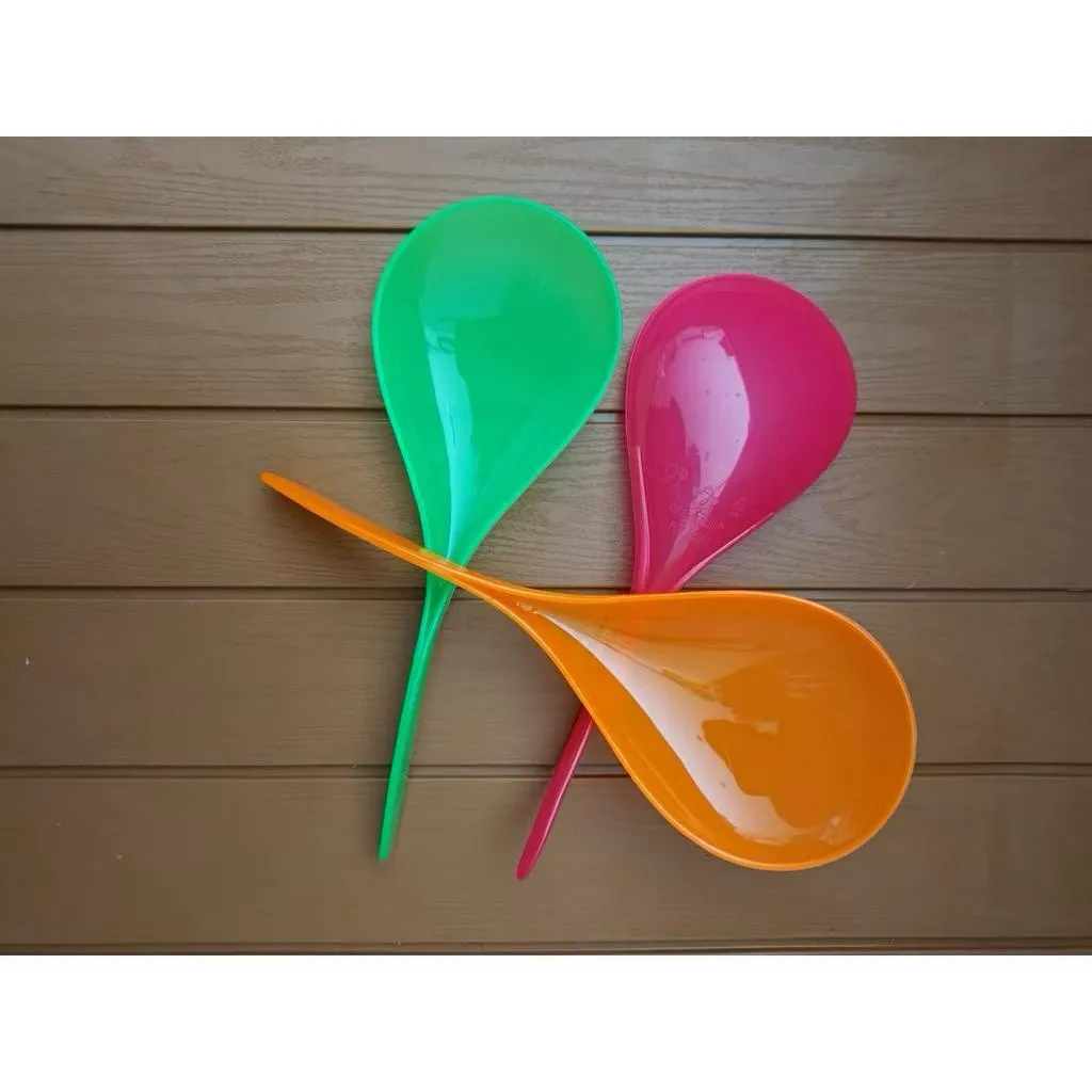 HSO - CENTONG SENDOK NASI SAYUR LAUK SOUVENIR HADIAH ACARA PERNIKAHAN PLASTIK / CENTONG NASI PELANGI MURAH - Gambar 3