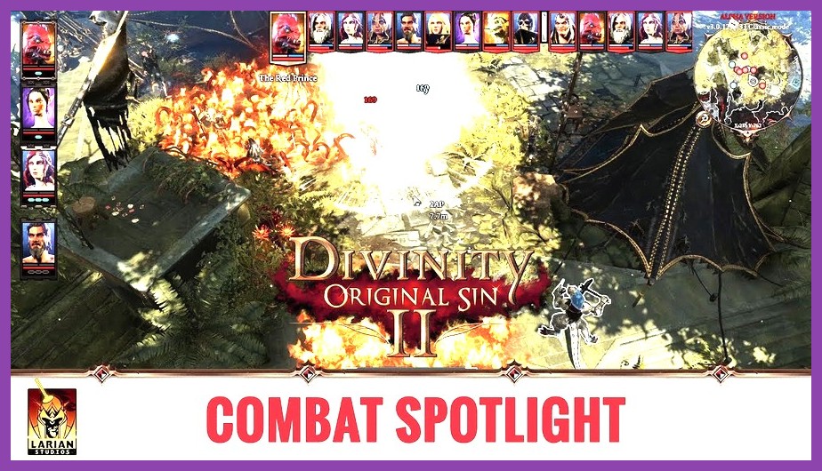 Divinity Original Sin 2 tactical turn based battle on high end mobile screen