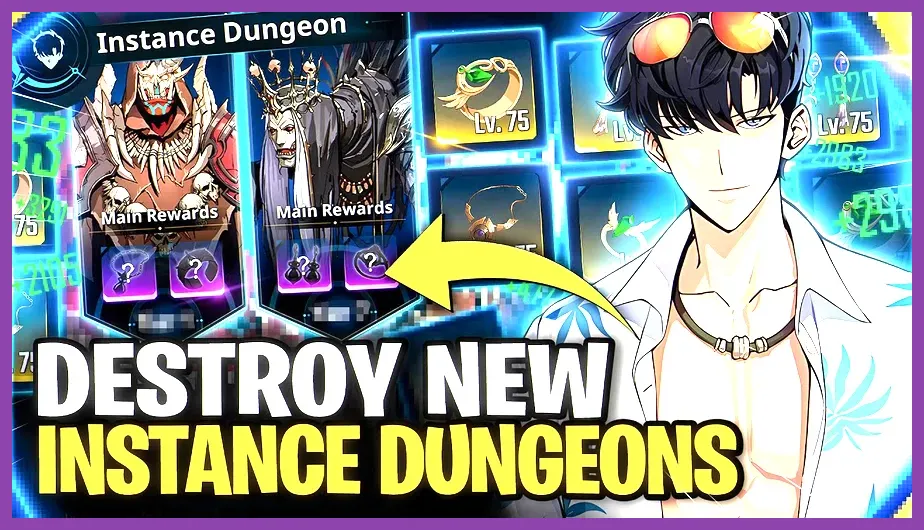 Instance dungeon boss encounter in Solo Leveling Arise