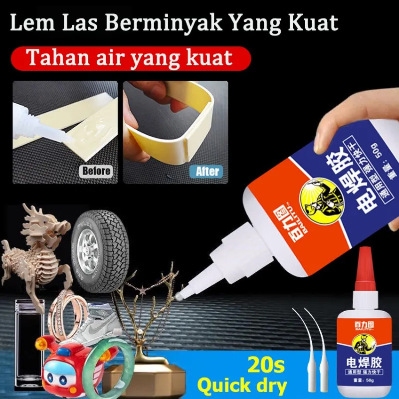 50g Lem G Korea Lem Cair Serbaguna Welding Oily Glue Solder Perekat Lem Super Lem Las Glue Serbaguna - Gambar 2