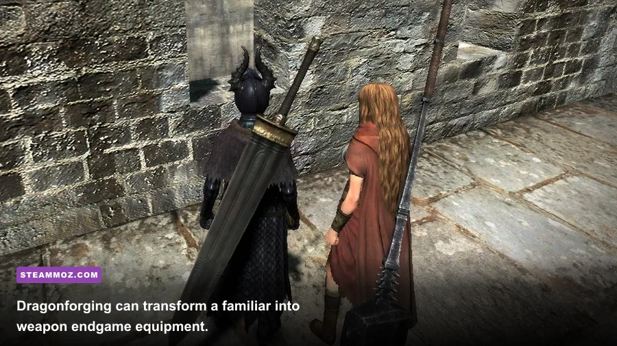 Dragonforged equipment enhancement screen in Dragon's Dogma Dark Arisen