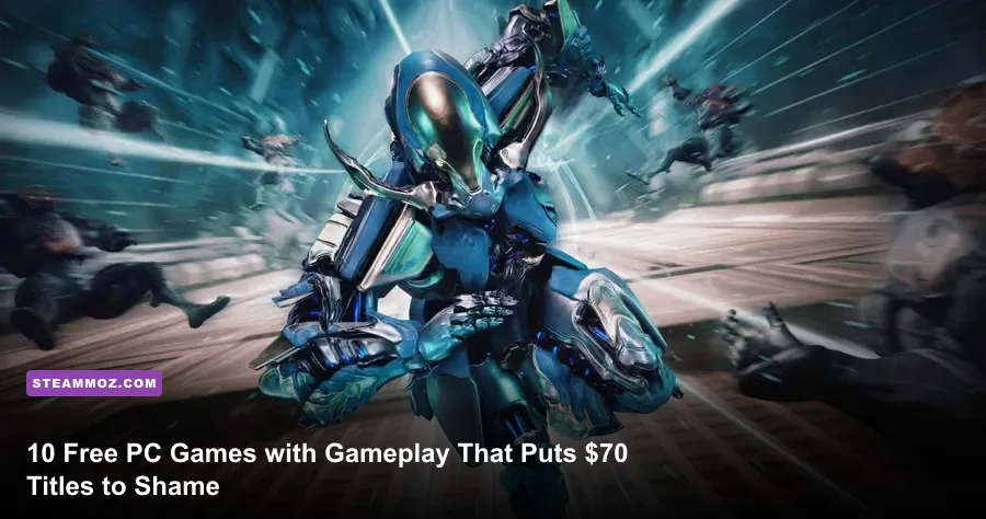 Warframe high mobility combat with bullet jump and melee strike