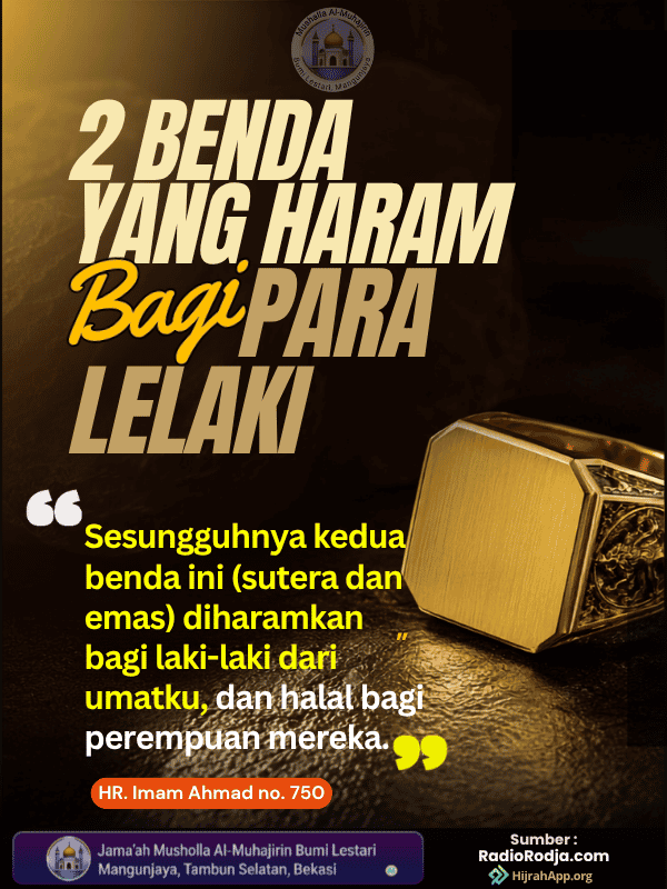 2 Benda yang Haram Bagi Para Lelaki