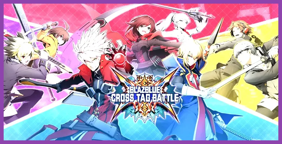 BlazBlue Cross Tag Battle characters executing special moves