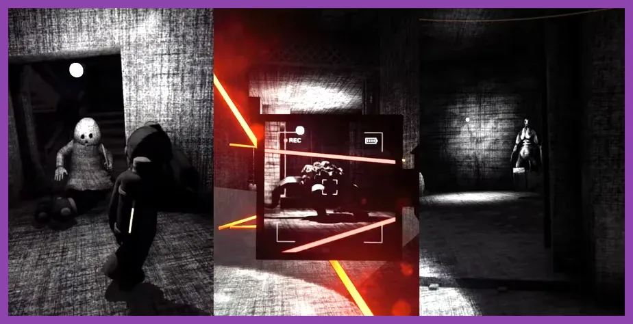 Player using the ASCII camera in Content Warning