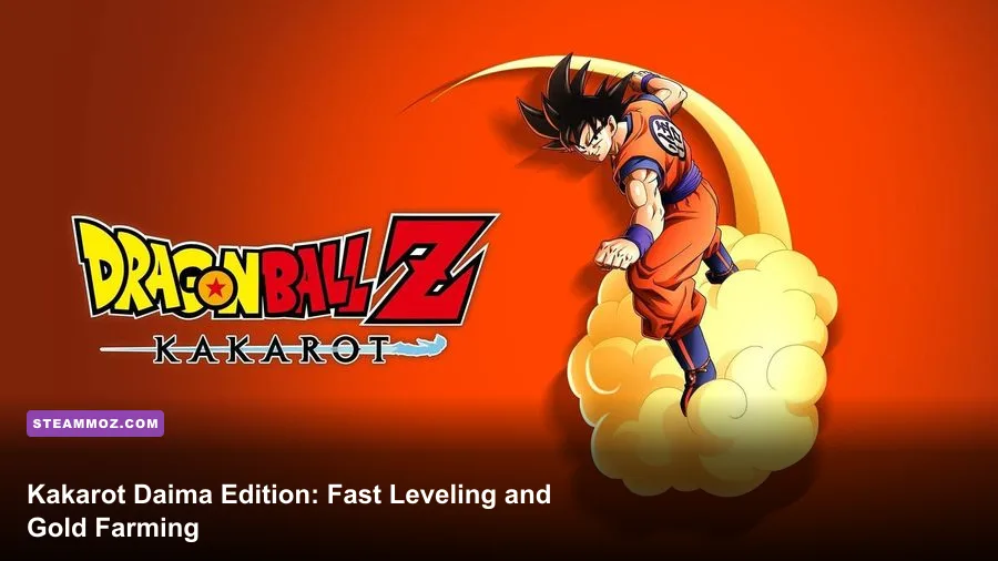 Goku Mini flying through the Demon Realm in Dragon Ball Z Kakarot Daima Edition