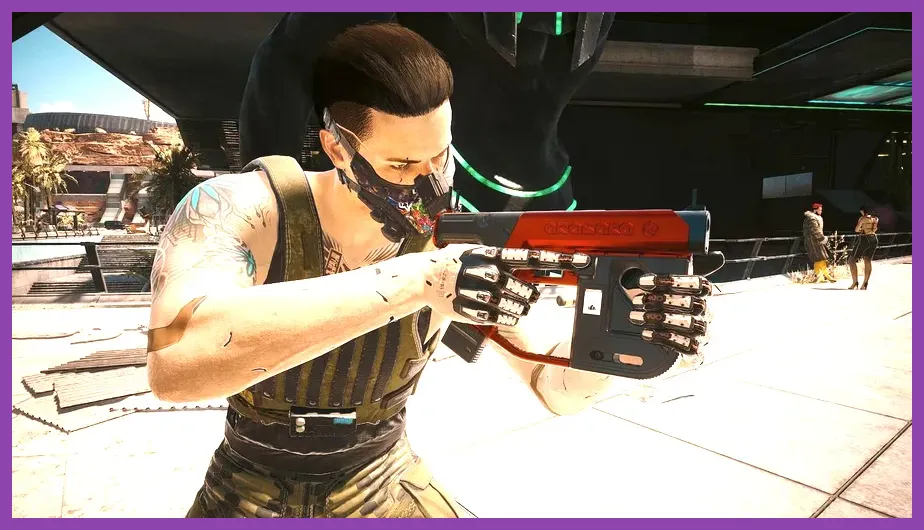 Raiju Iconic Tech Pistol displayed in Cyberpunk 2077 inventory