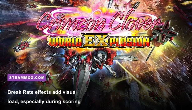 Crimzon Clover World EXplosion Break Rate meter during a high-scoring gameplay sequence
