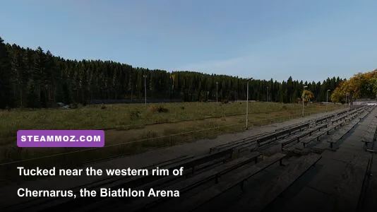 Biathlon arena and shooting targets in western Chernarus DayZ