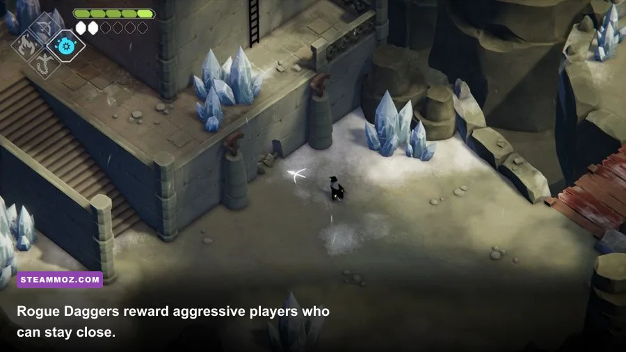 The Reaper attacking enemies with Rogue Daggers in Death's Door