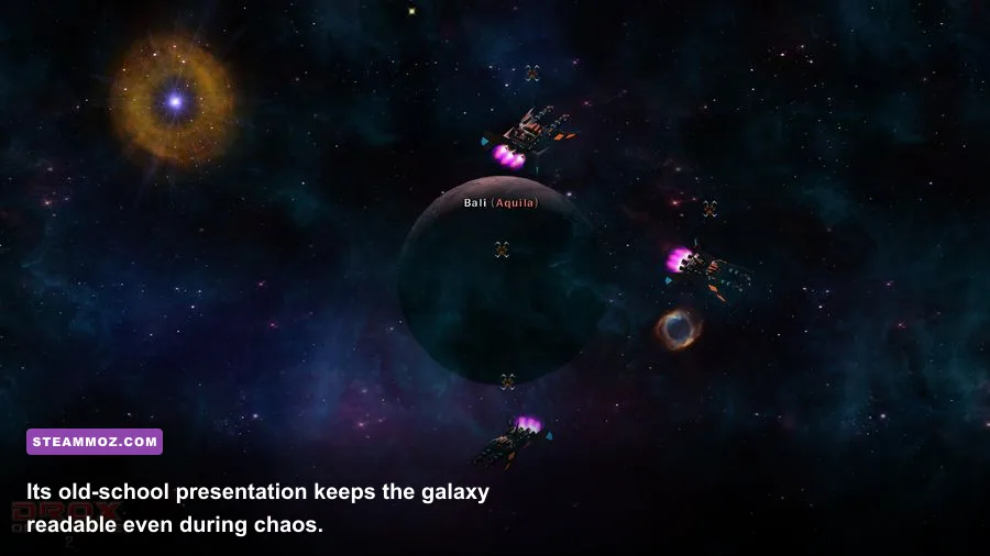 Drox Operative 2 pixel art space battle viewed from above