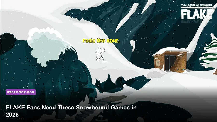 FLAKE The Legend of Snowblind character exploring a frozen landscape