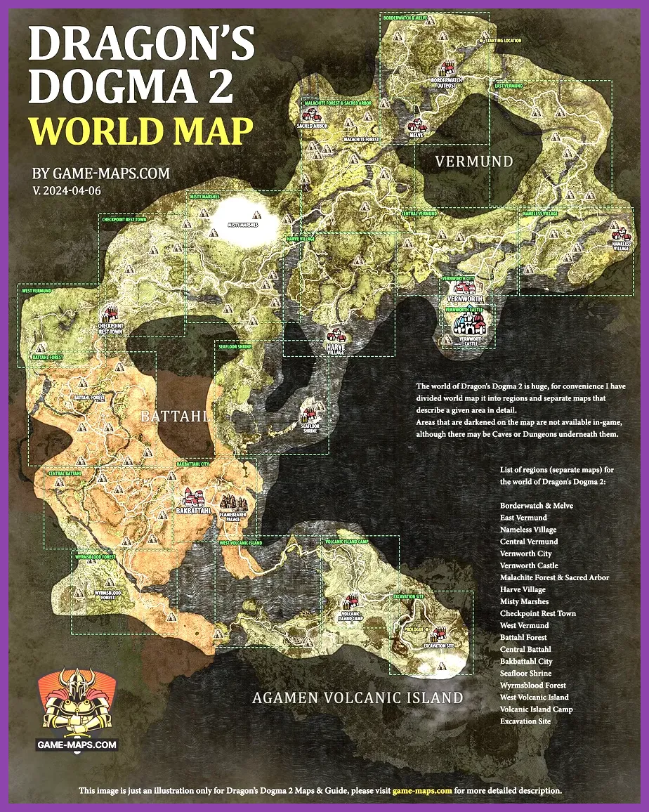 Dragon's Dogma 2 sprawling open world environment