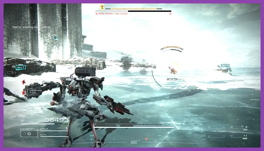 Armored Core 6 heavily armored tank build in action