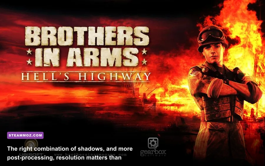 Brothers in Arms Hell's Highway PC graphics settings menu